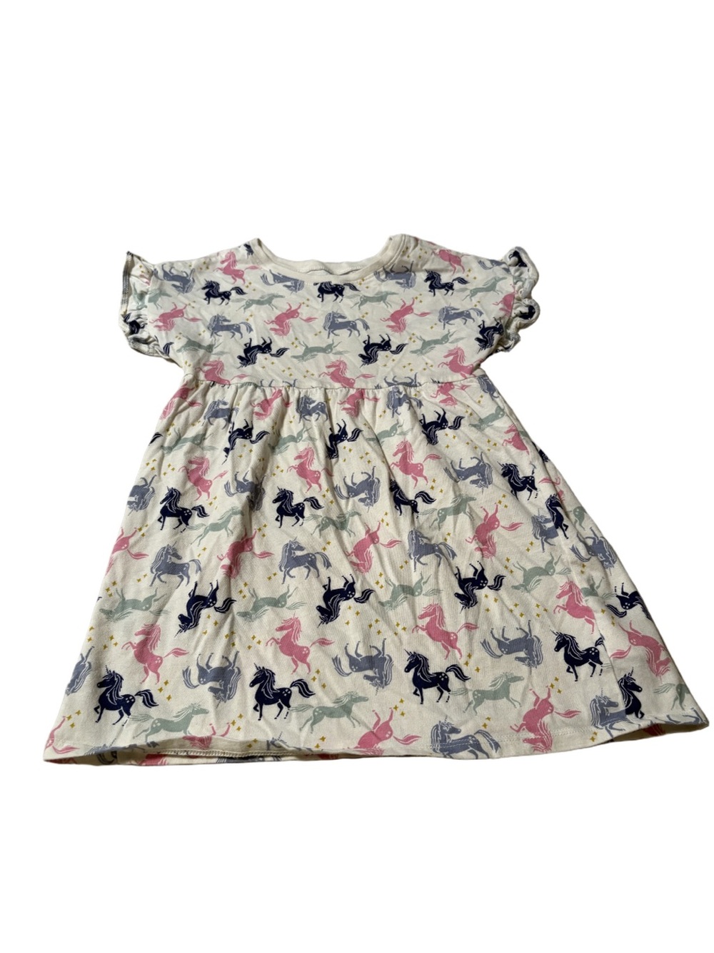 Old Navy Unicorn Print Dress in Pink & Navy Size 3T